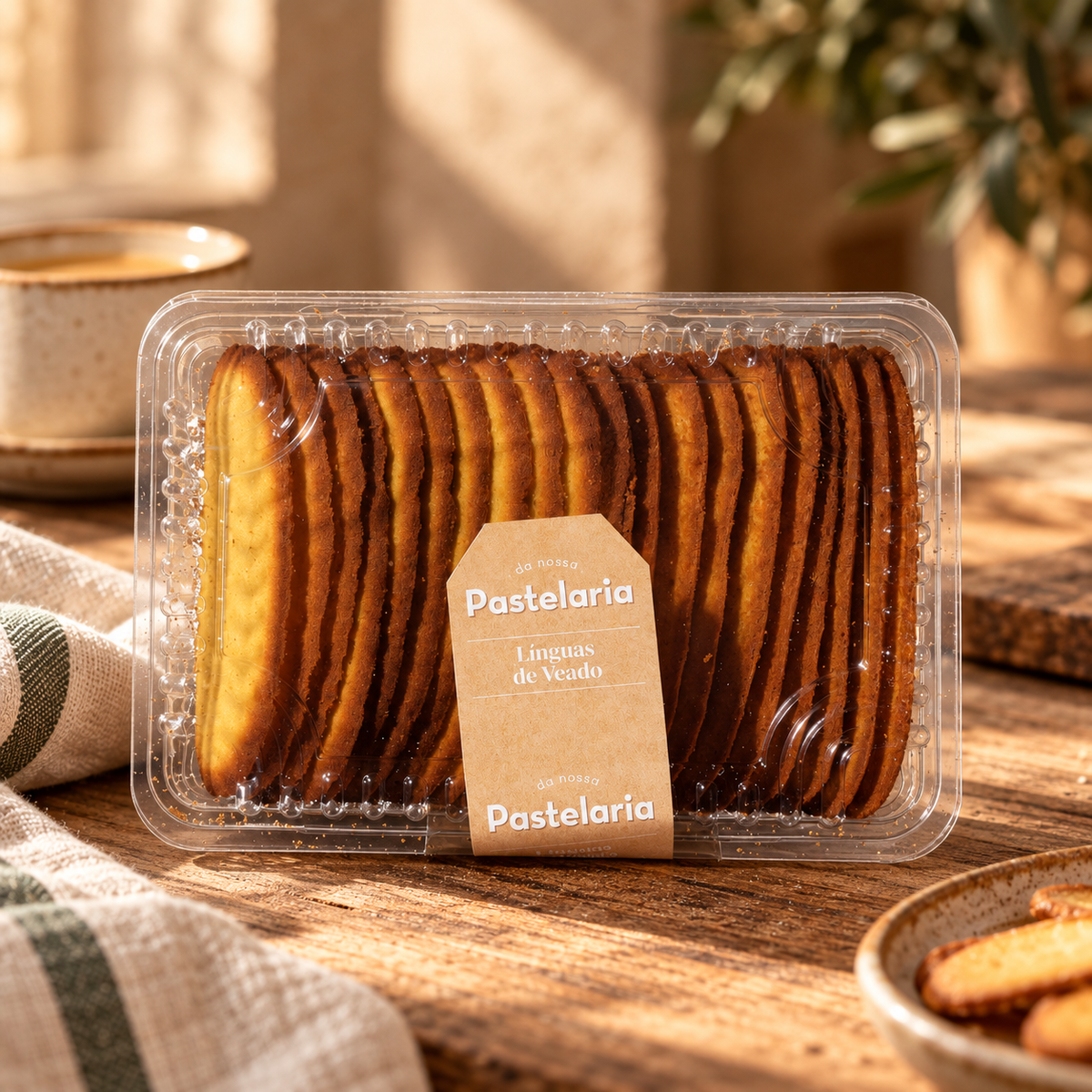 Biscoitos Regionais Línguas de Veado (rolo)