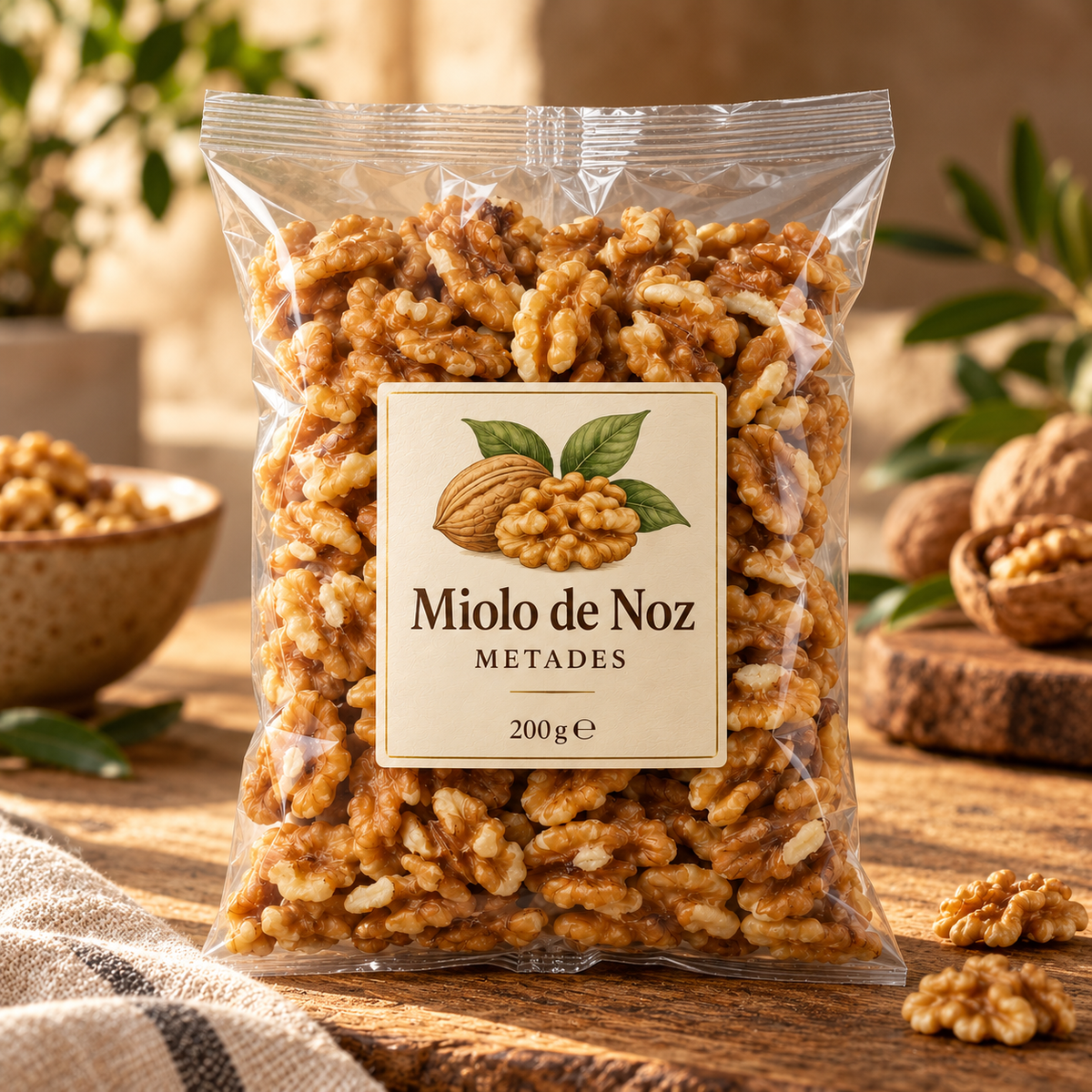 Miolo de Noz em Metades 200 g